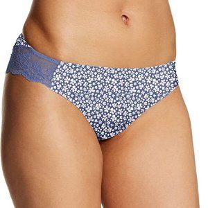 Maidenform NWT Dash Daisy Nightshade Comfort Devotion Lace-Back Tanga 40159